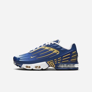 Pantofi Casual Nike Air Max Plus 3 Baieti Albastru Regal Albi Aurii | SVHP-63485